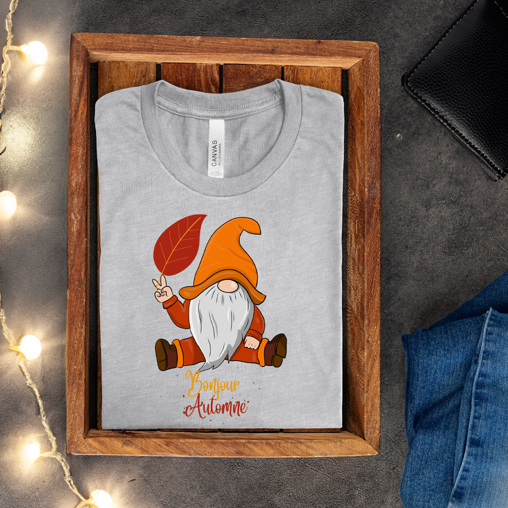 T-shirt - Bonjour Automne (Gnome)