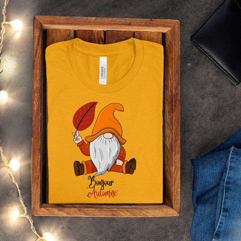 T-shirt - Bonjour Automne (Gnome)