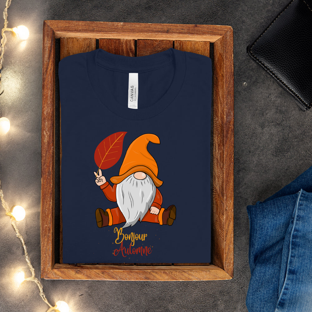 T-shirt - Bonjour Automne (Gnome)