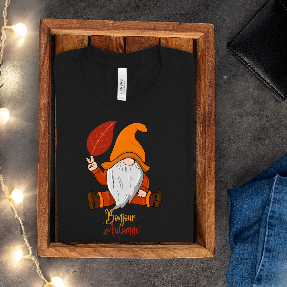 T-shirt - Bonjour Automne (Gnome)