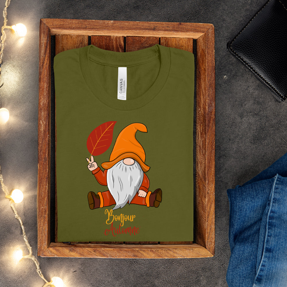 T-shirt - Bonjour Automne (Gnome)