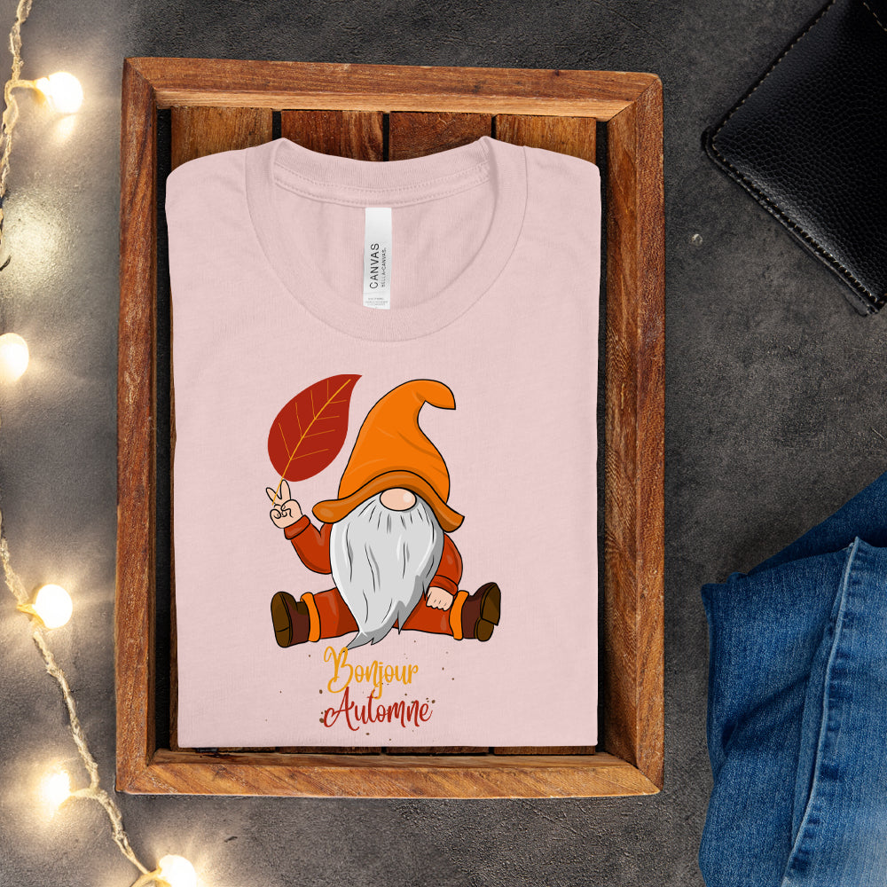 T-shirt - Bonjour Automne (Gnome)