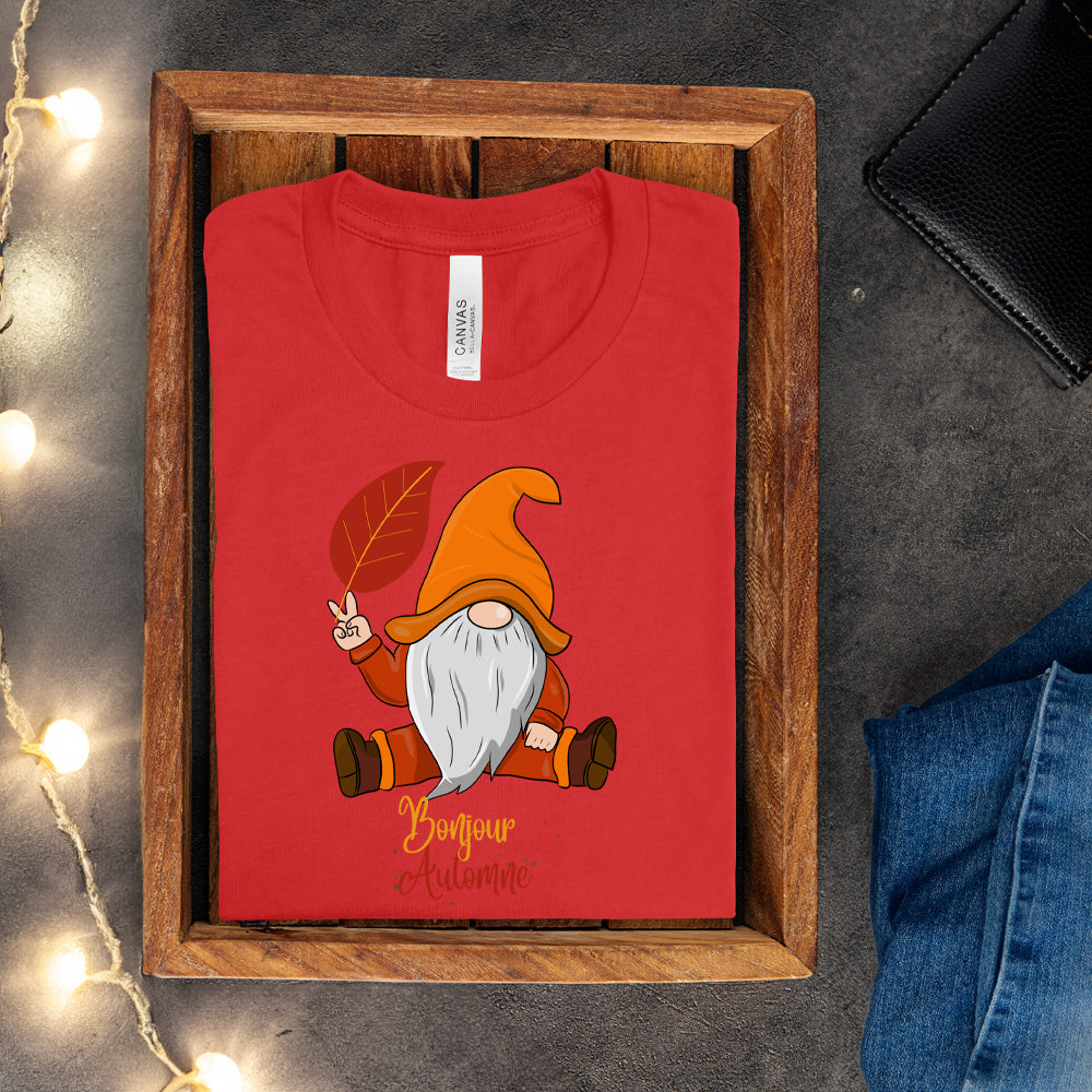 T-shirt - Bonjour Automne (Gnome)