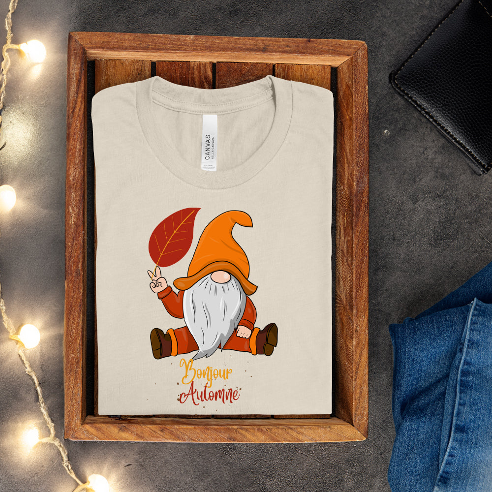 T-shirt - Bonjour Automne (Gnome)