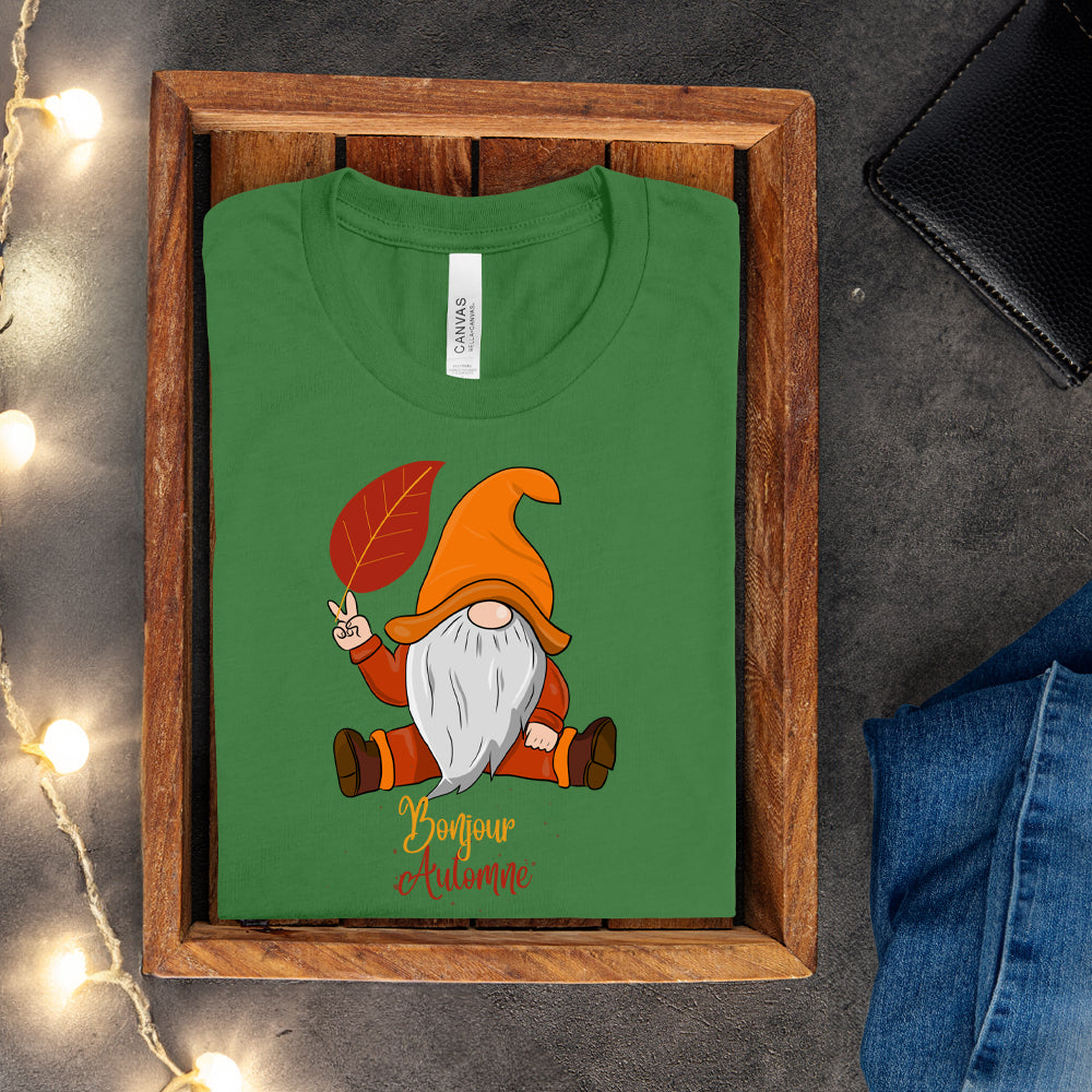 T-shirt - Bonjour Automne (Gnome)