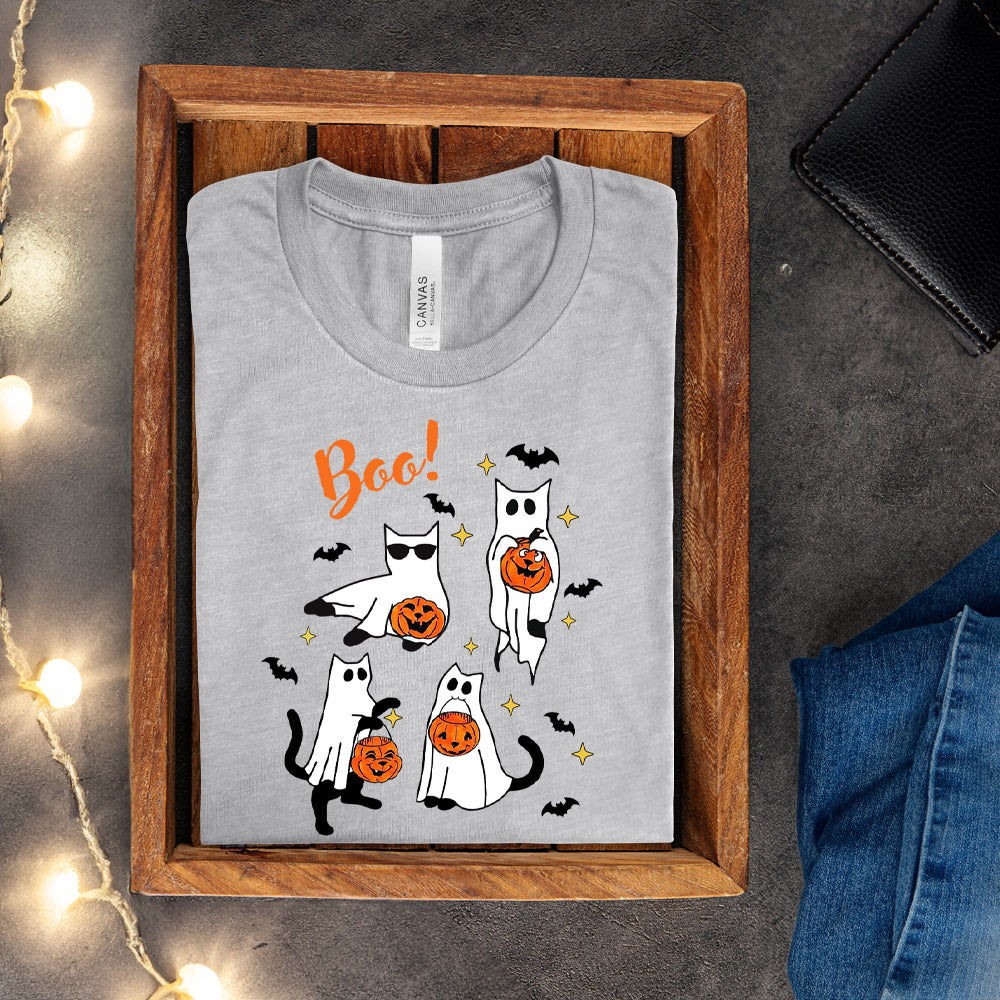 T-shirt - Boo (Chats fantômes)