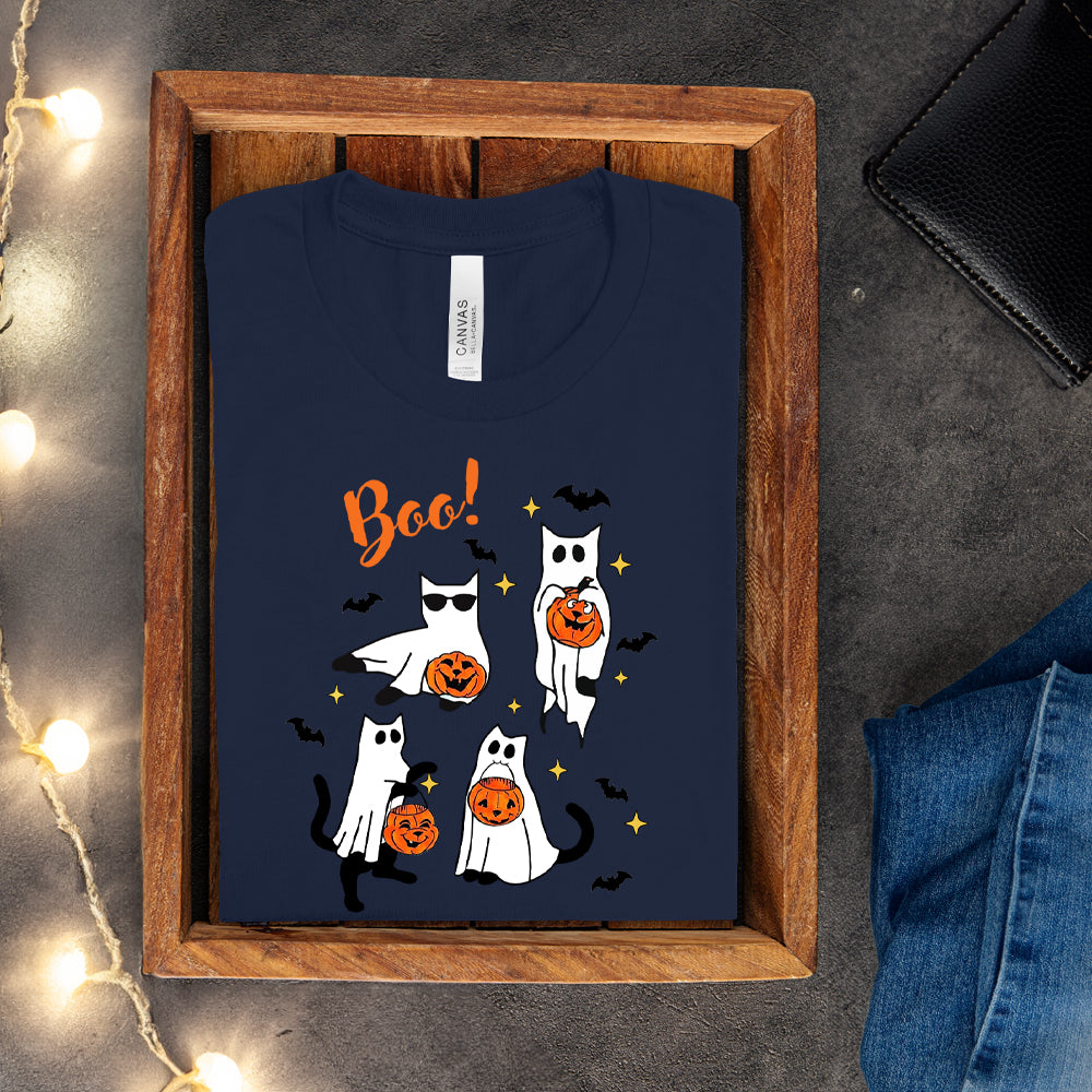 T-shirt - Boo (Chats fantômes)