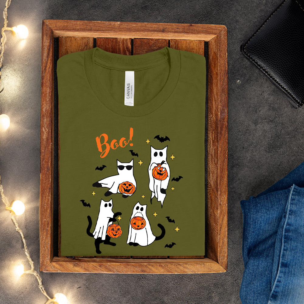 T-shirt - Boo (Chats fantômes)