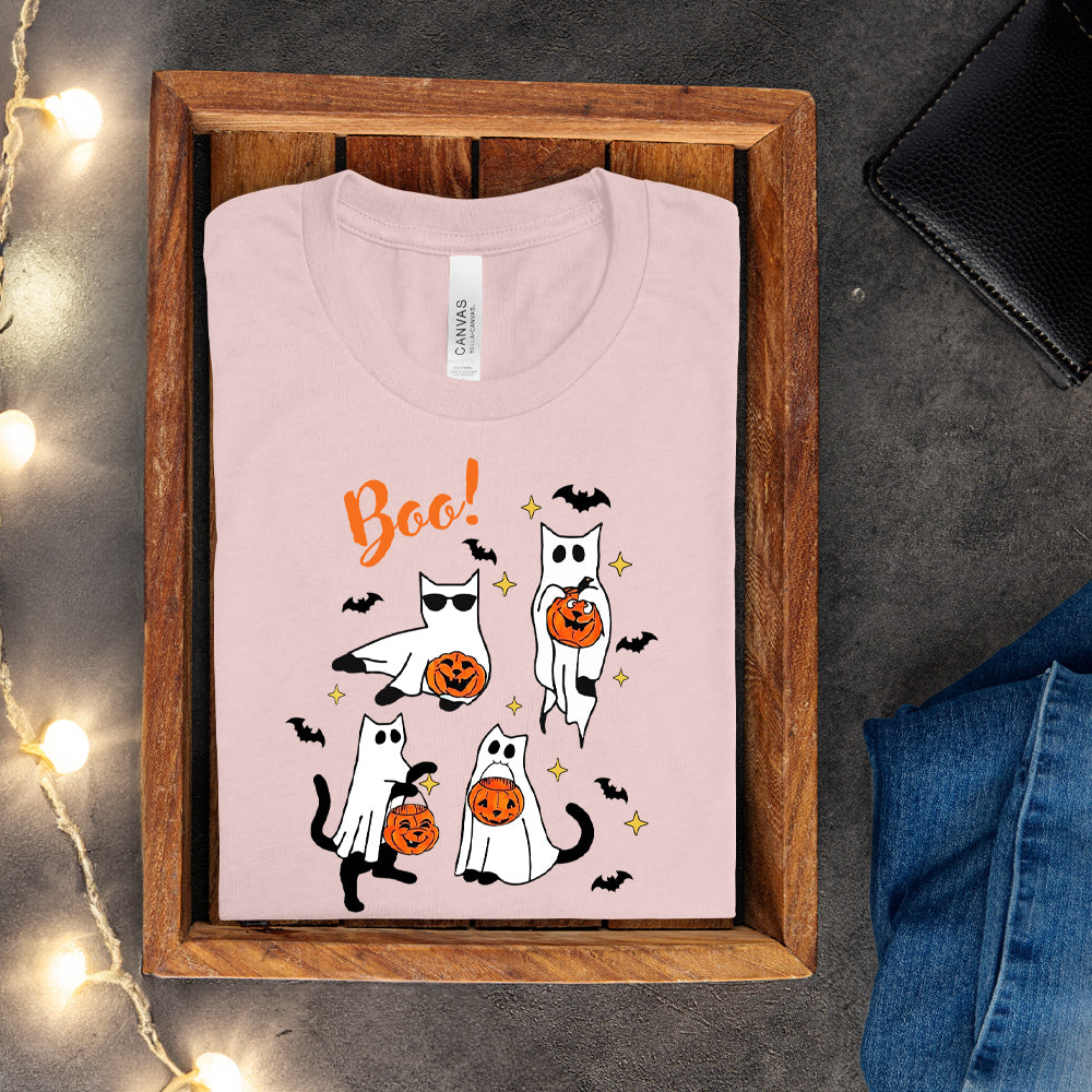 T-shirt - Boo (Chats fantômes)