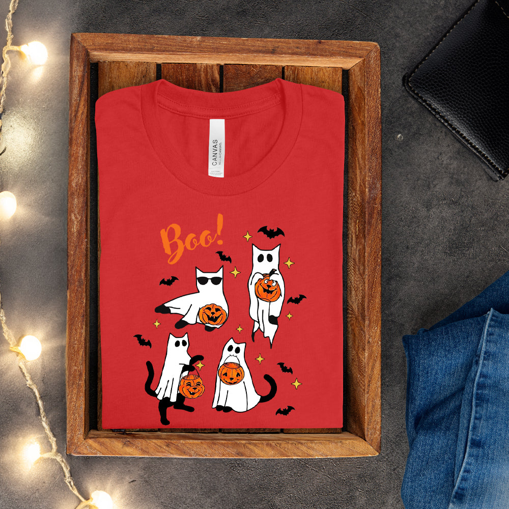 T-shirt - Boo (Chats fantômes)