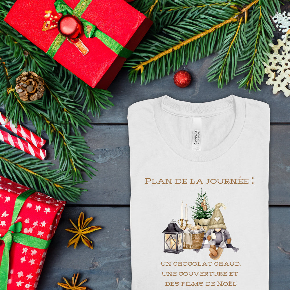 T-shirt - Plan de la journée (édition Noël)