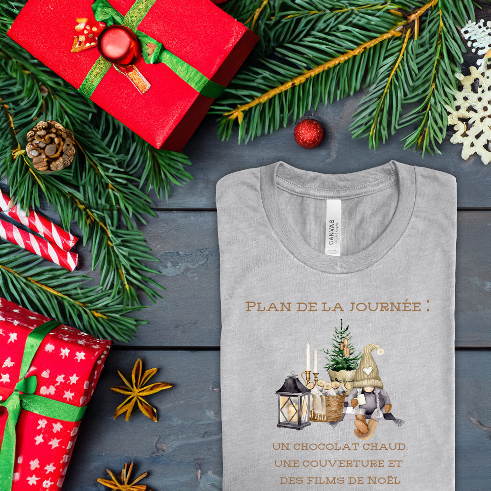 T-shirt - Plan de la journée (édition Noël)