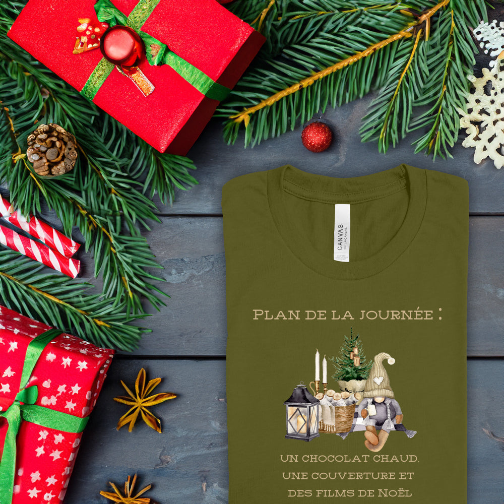 T-shirt - Plan de la journée (édition Noël)