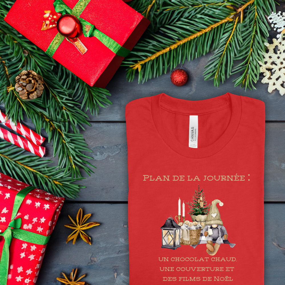 T-shirt - Plan de la journée (édition Noël)