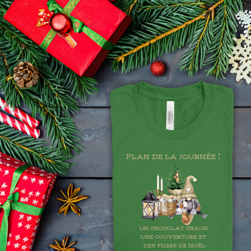 T-shirt - Plan de la journée (édition Noël)