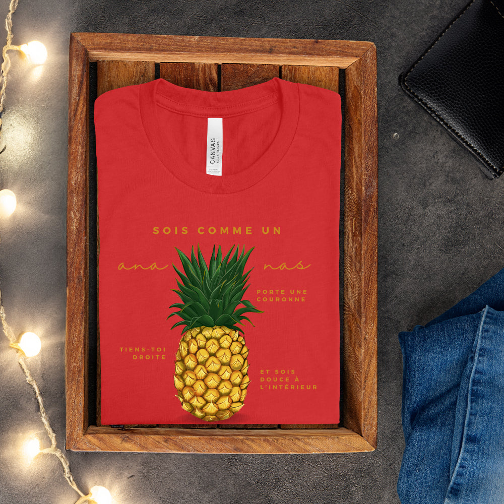 T-shirt - Sois comme un ananas