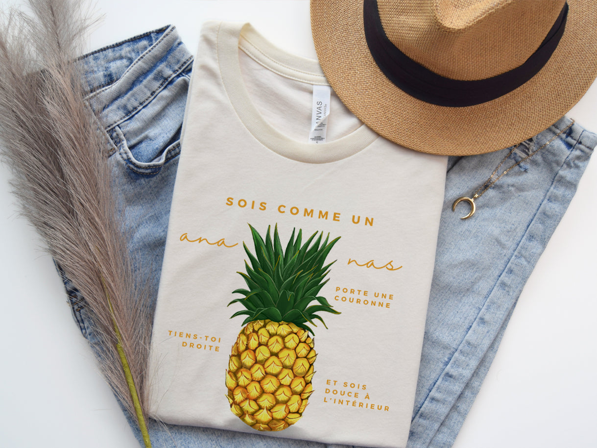 T-shirt - Sois comme un ananas