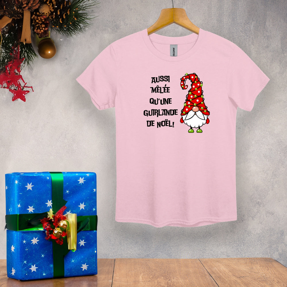 T-shirt enfant - Aussi mêlée qu'une guirlande de Noël