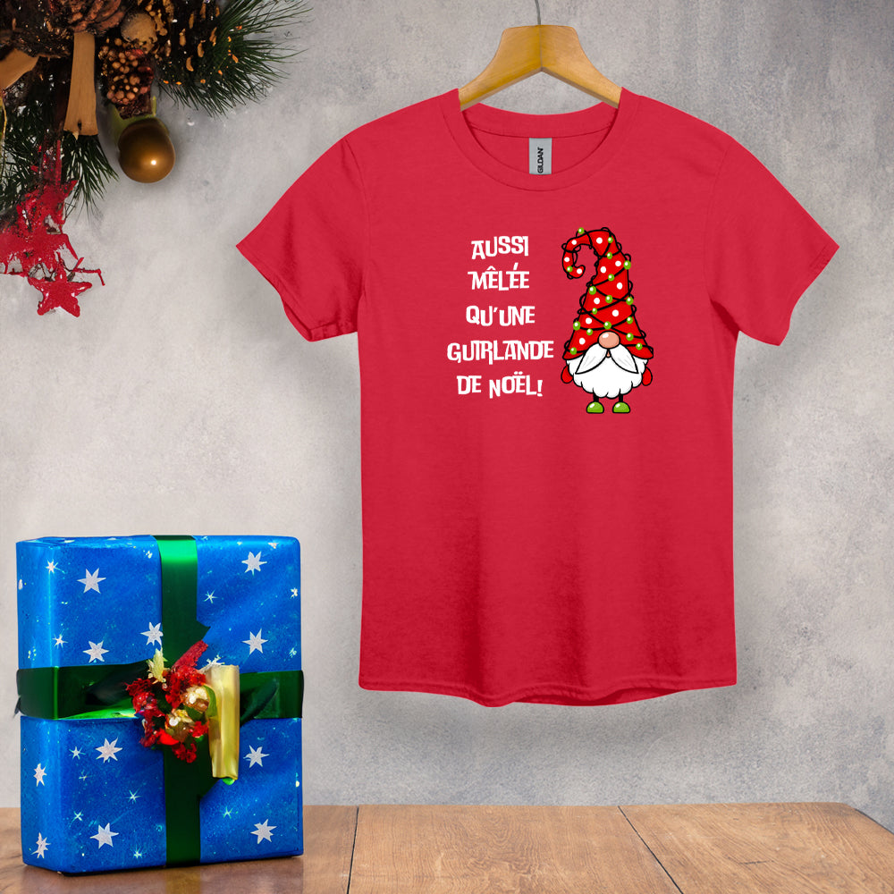 T-shirt enfant - Aussi mêlée qu'une guirlande de Noël