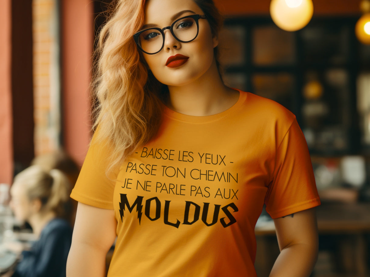 T-shirt - Baisse les yeux, passe ton chemin, je ne parle pas aux Moldus