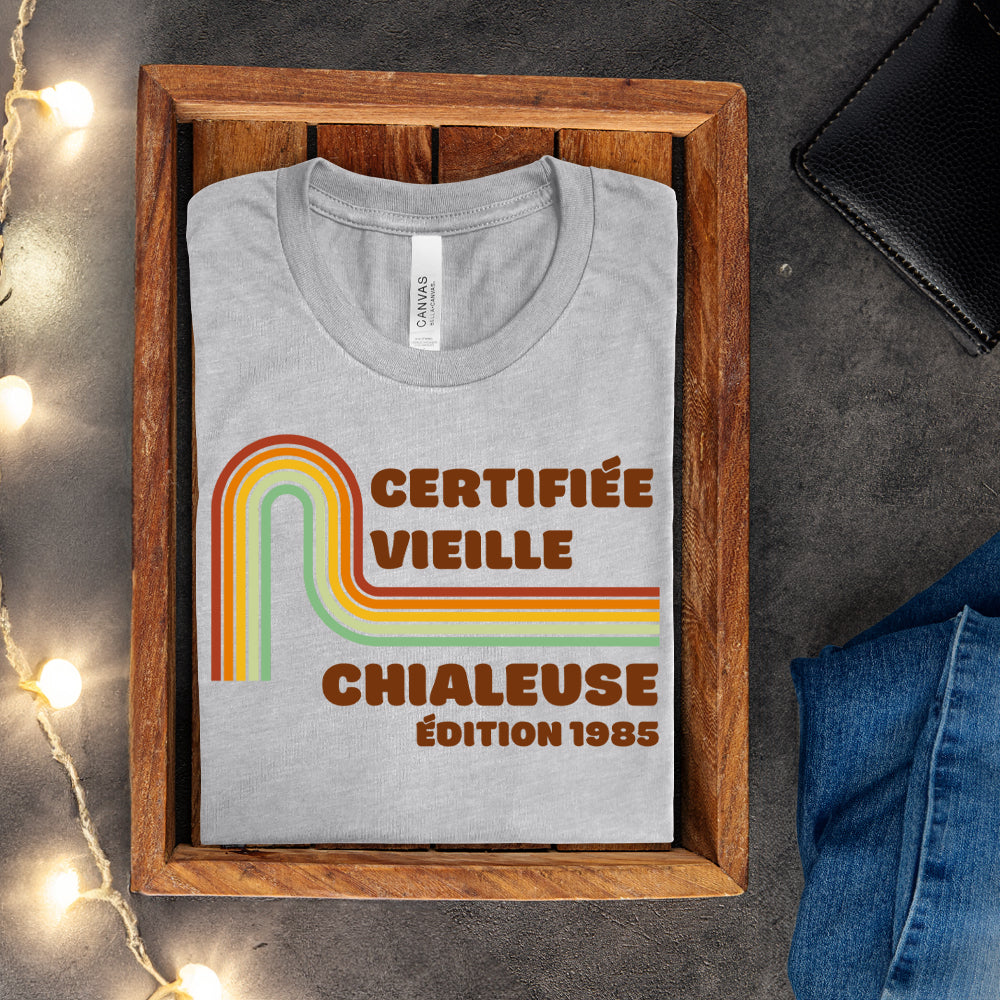 T-shirt - Certifié vieux grincheux / Certifié vieux chialeux - À personnaliser