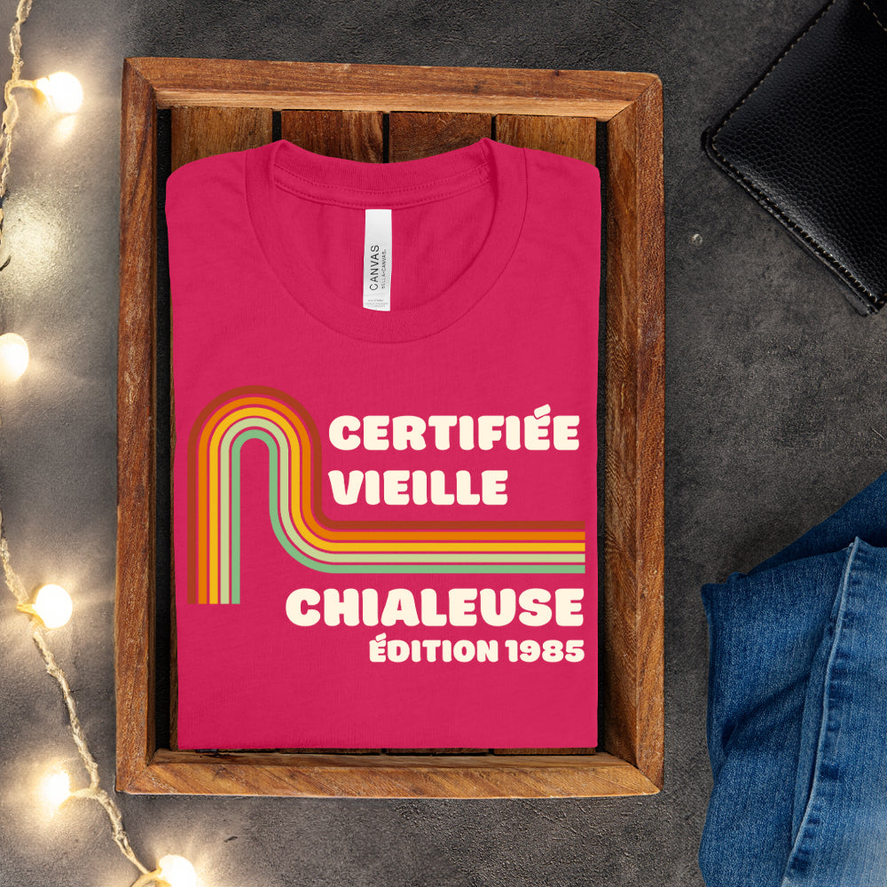 T-shirt - Certifié vieux grincheux / Certifié vieux chialeux - À personnaliser
