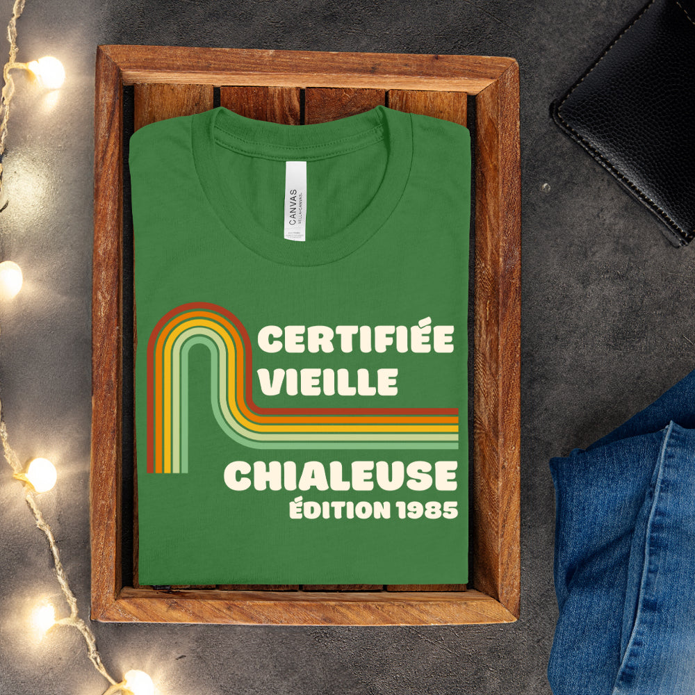 T-shirt - Certifié vieux grincheux / Certifié vieux chialeux - À personnaliser