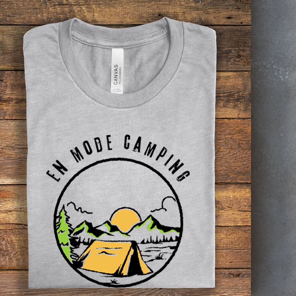 T-shirt - En mode camping