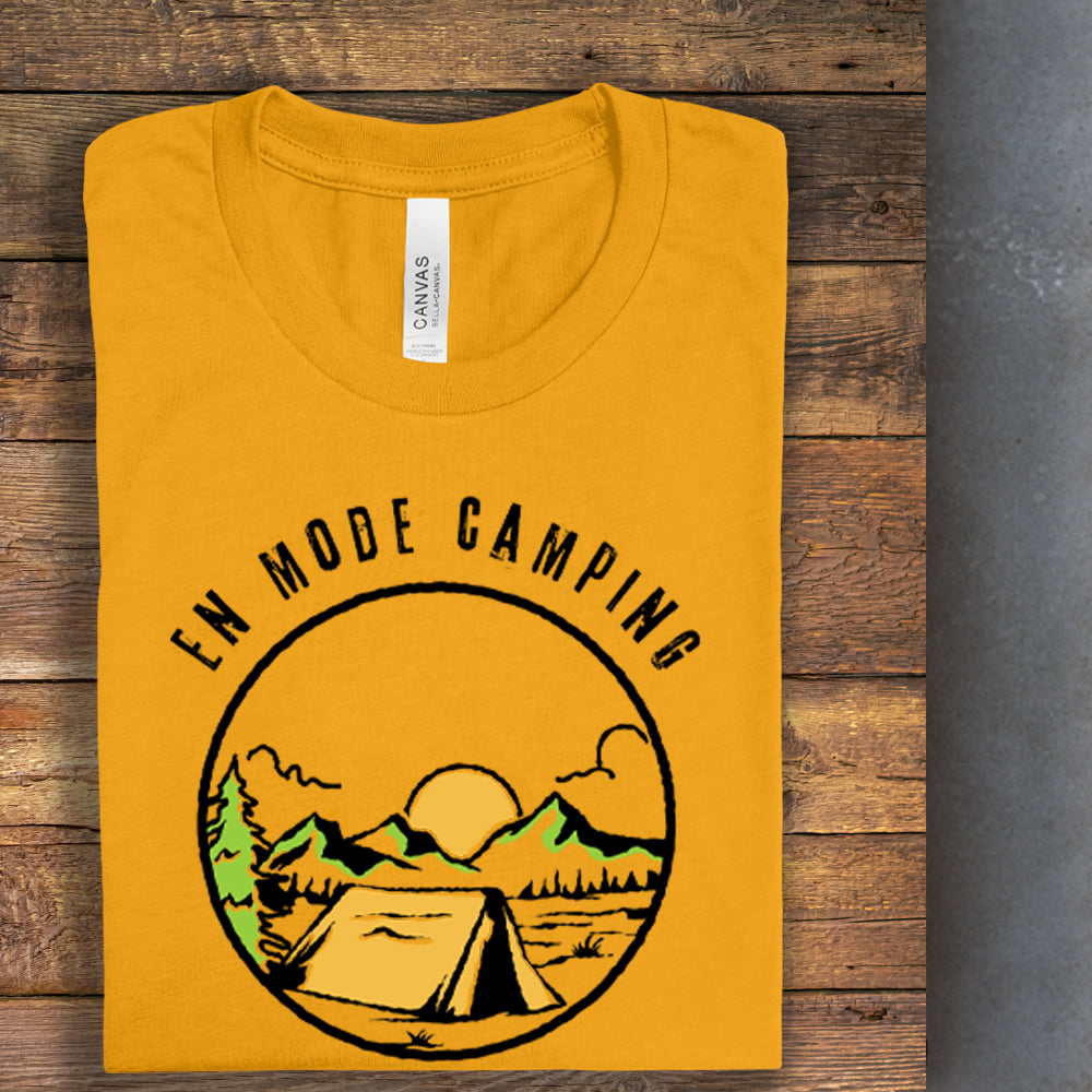 T-shirt - En mode camping