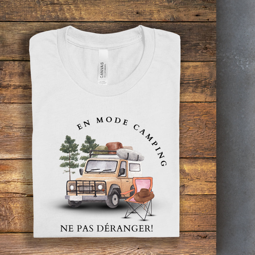 T-shirt - En mode camping, ne pas déranger