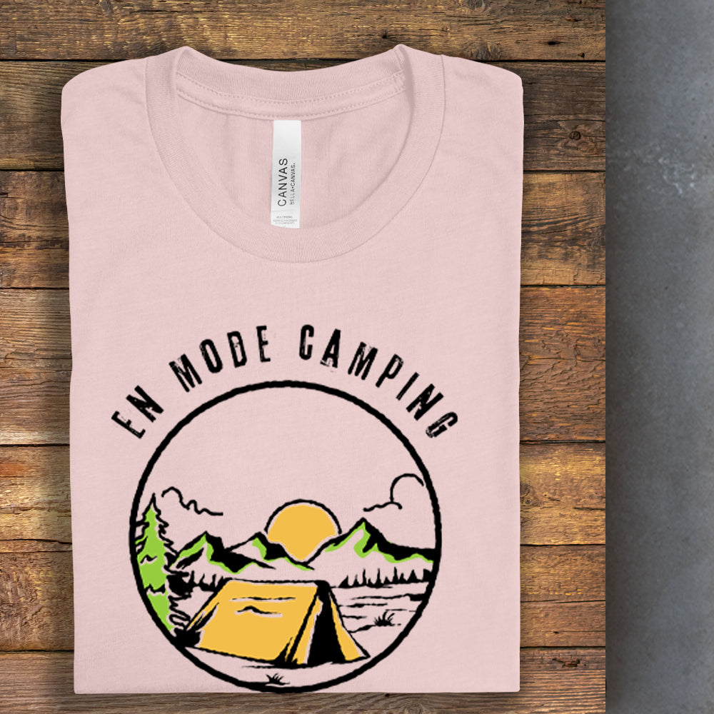 T-shirt - En mode camping