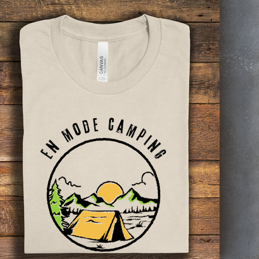 T-shirt - En mode camping