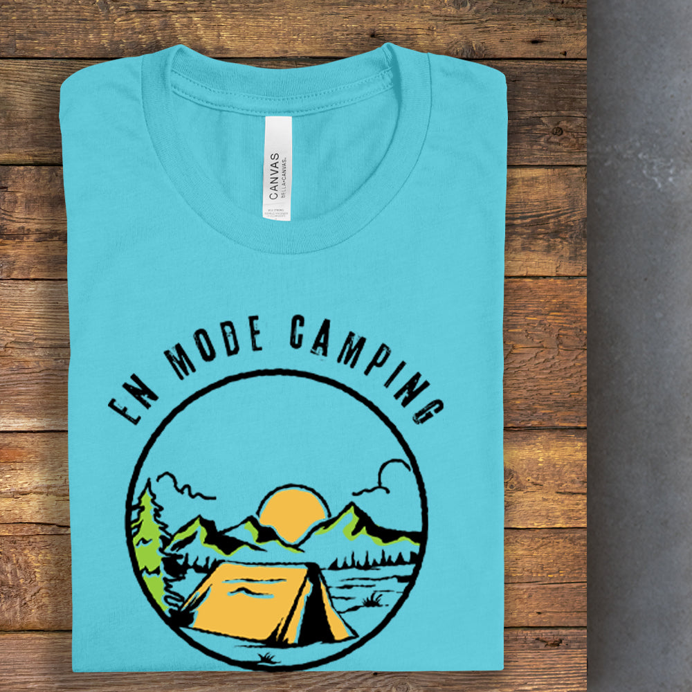 T-shirt - En mode camping