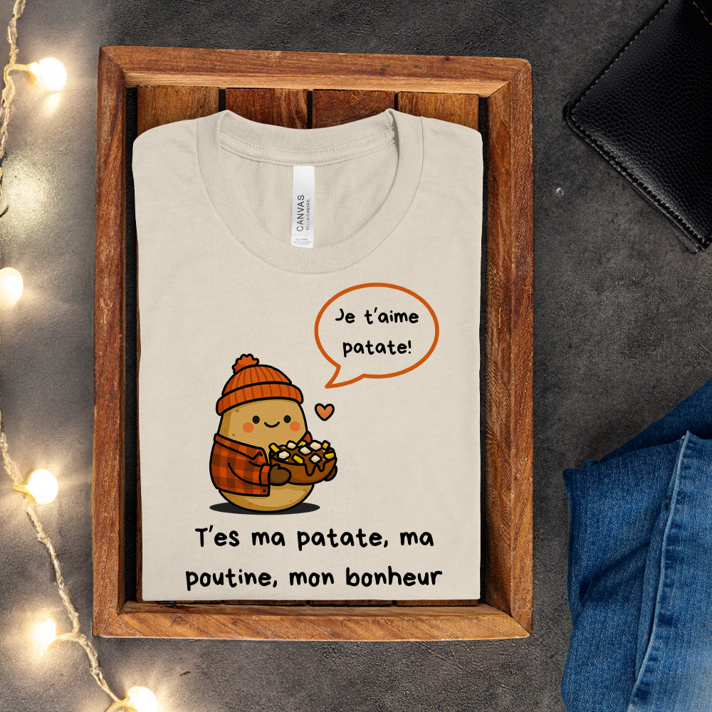 T-shirt - Je t'aime patate