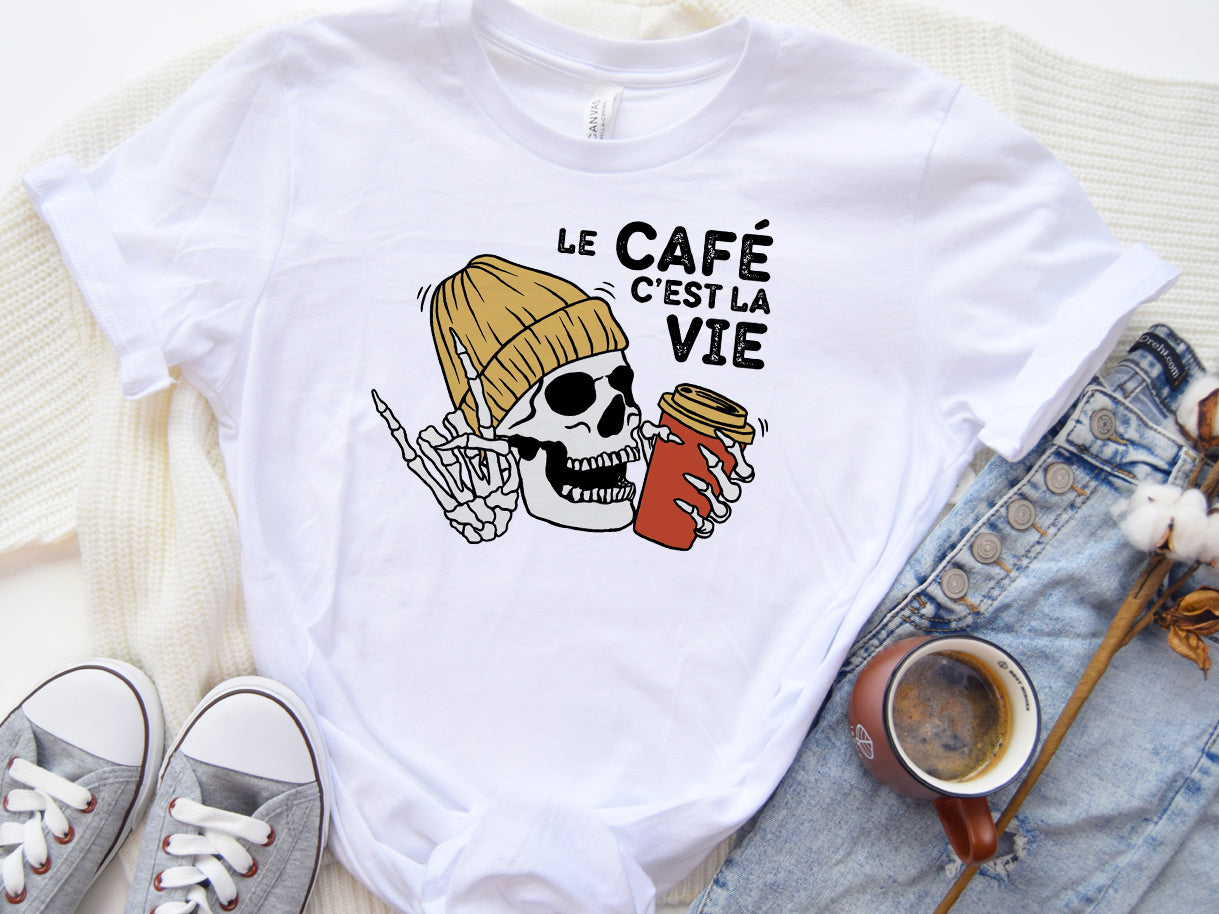 T-shirt - Le café c'est la vie