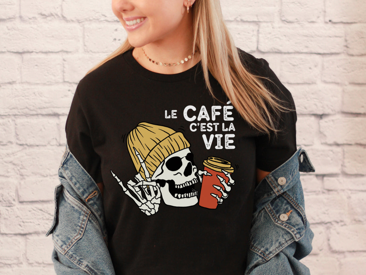 T-shirt - Le café c'est la vie