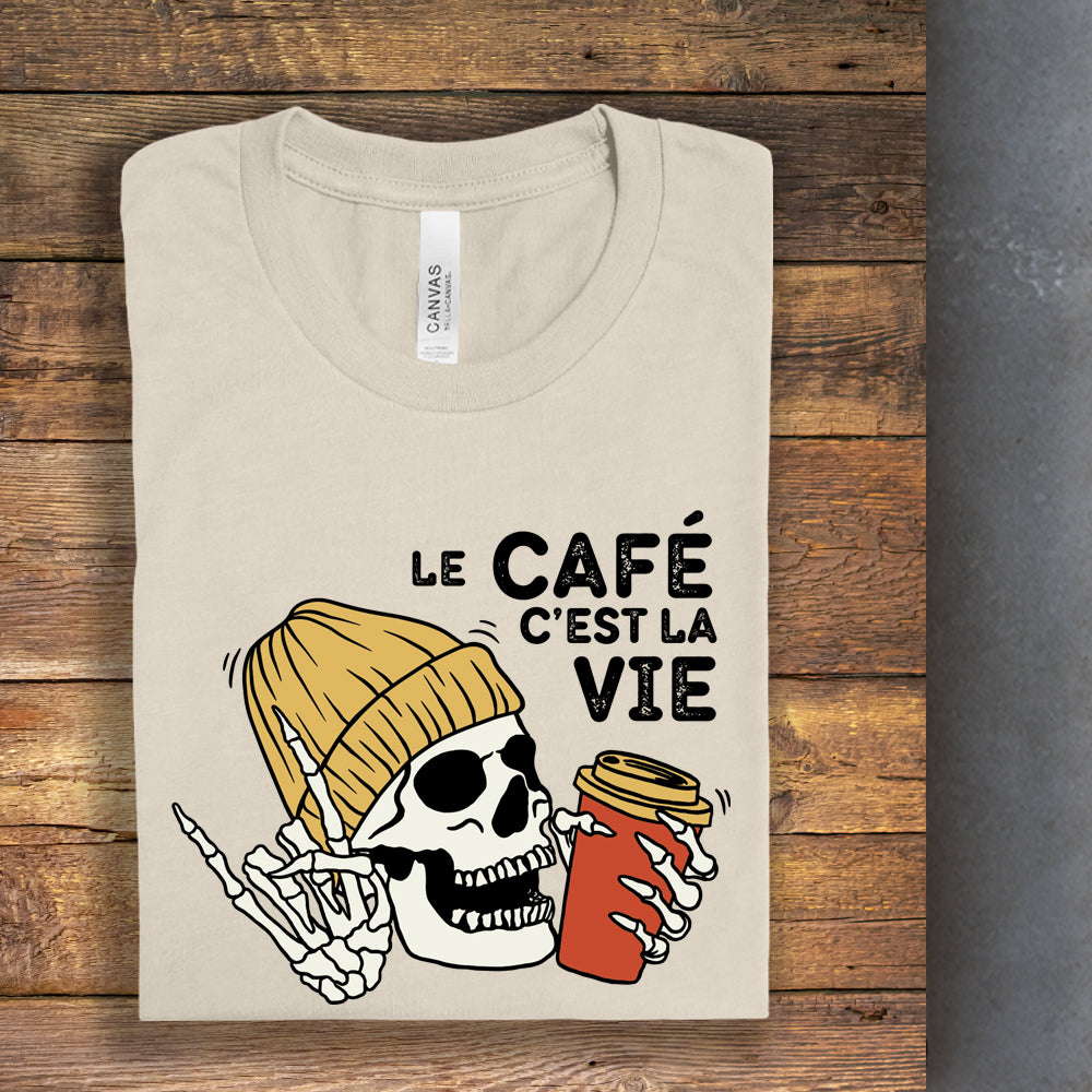 T-shirt - Le café c'est la vie