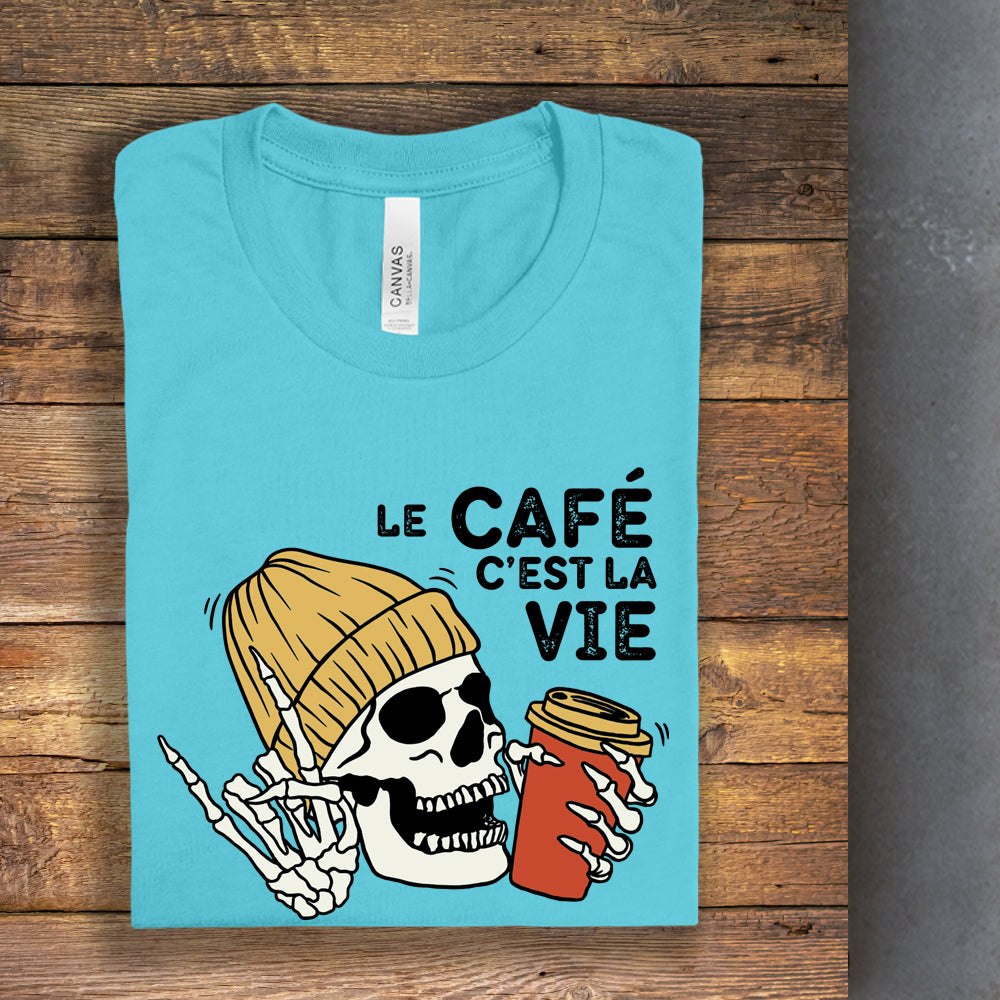 T-shirt - Le café c'est la vie