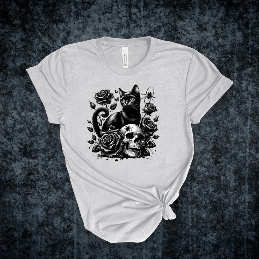 T-shirt - Collection gothique - Le chat