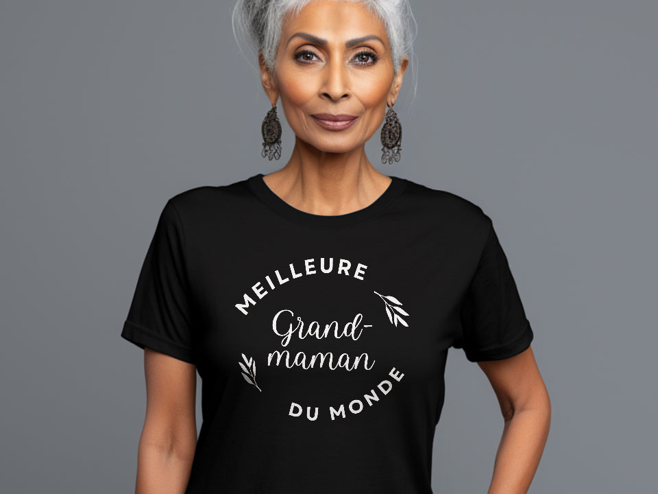 T-Shirt COMBO Meilleure grand-maman du monde Meilleur grand-papa d