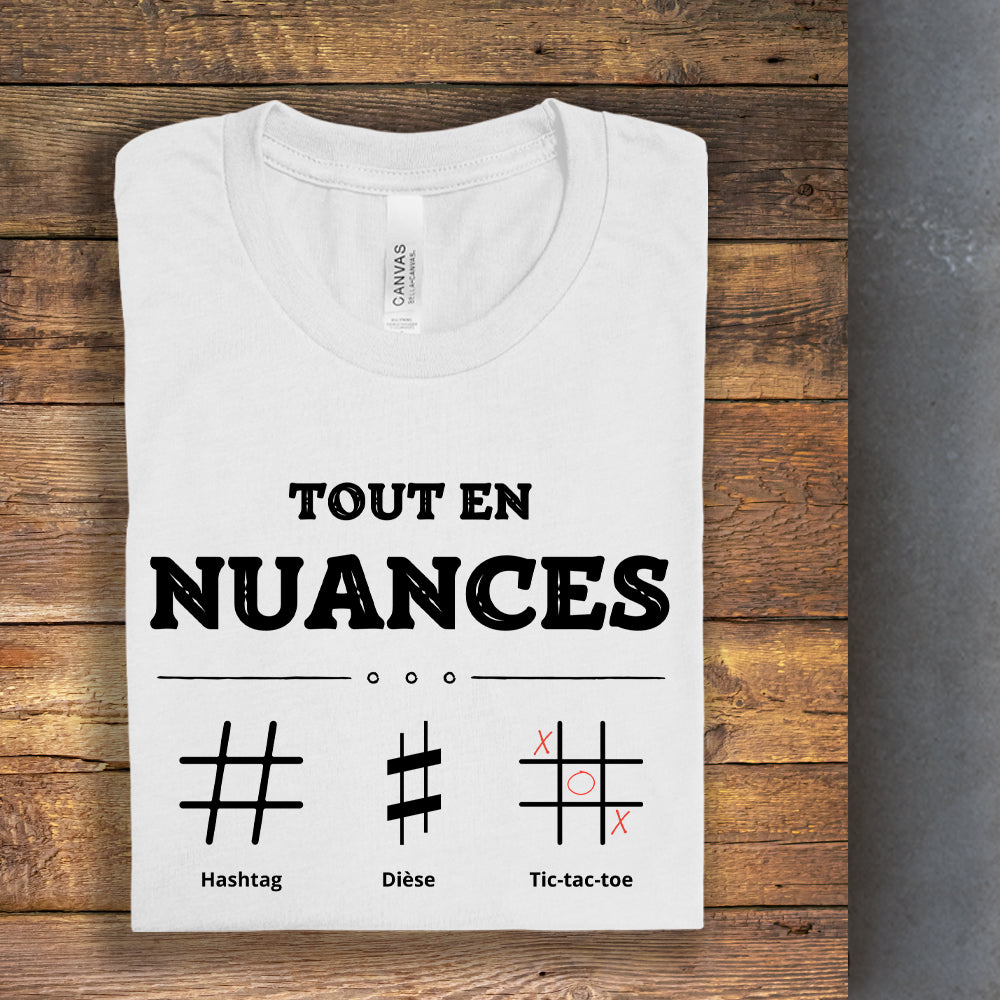 T-shirt - Tout en nuances