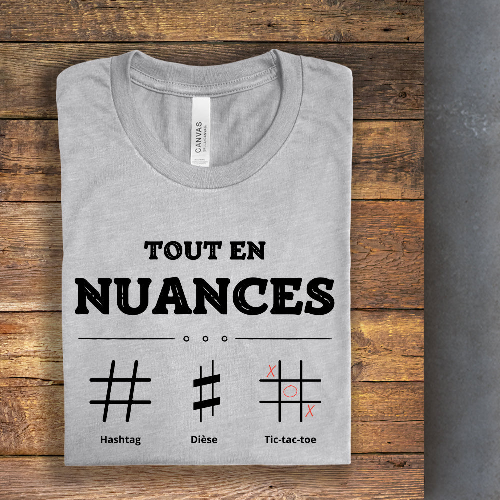 T-shirt - Tout en nuances