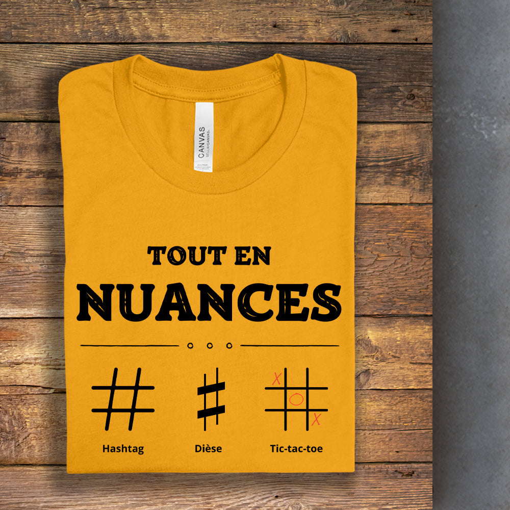 T-shirt - Tout en nuances