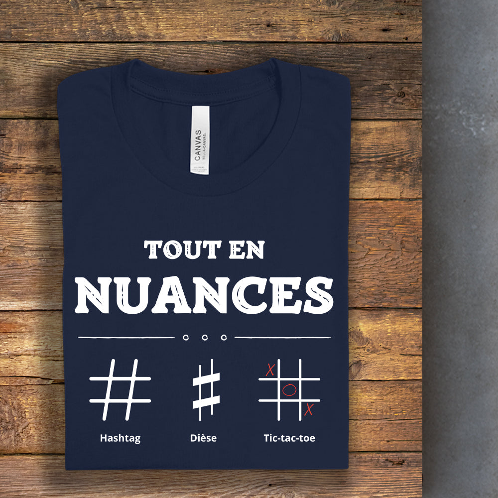 T-shirt - Tout en nuances