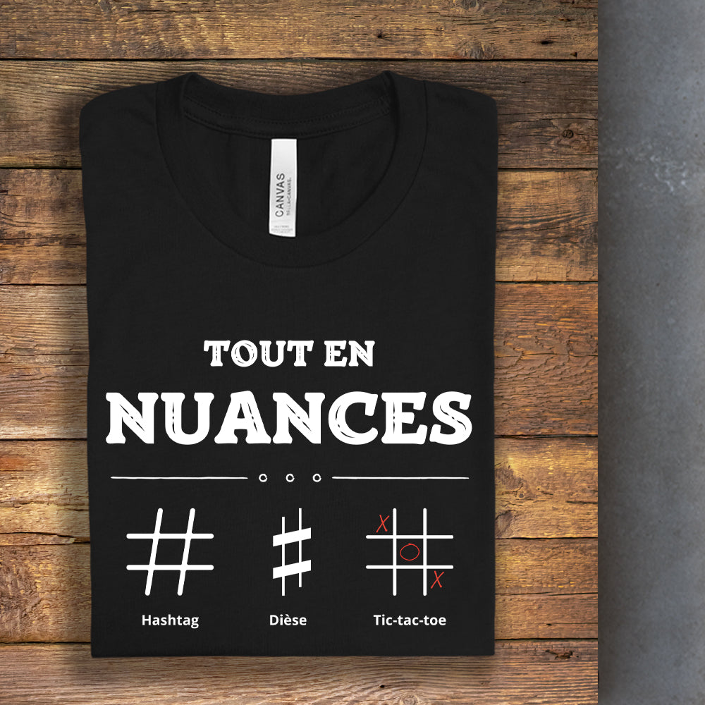 T-shirt - Tout en nuances