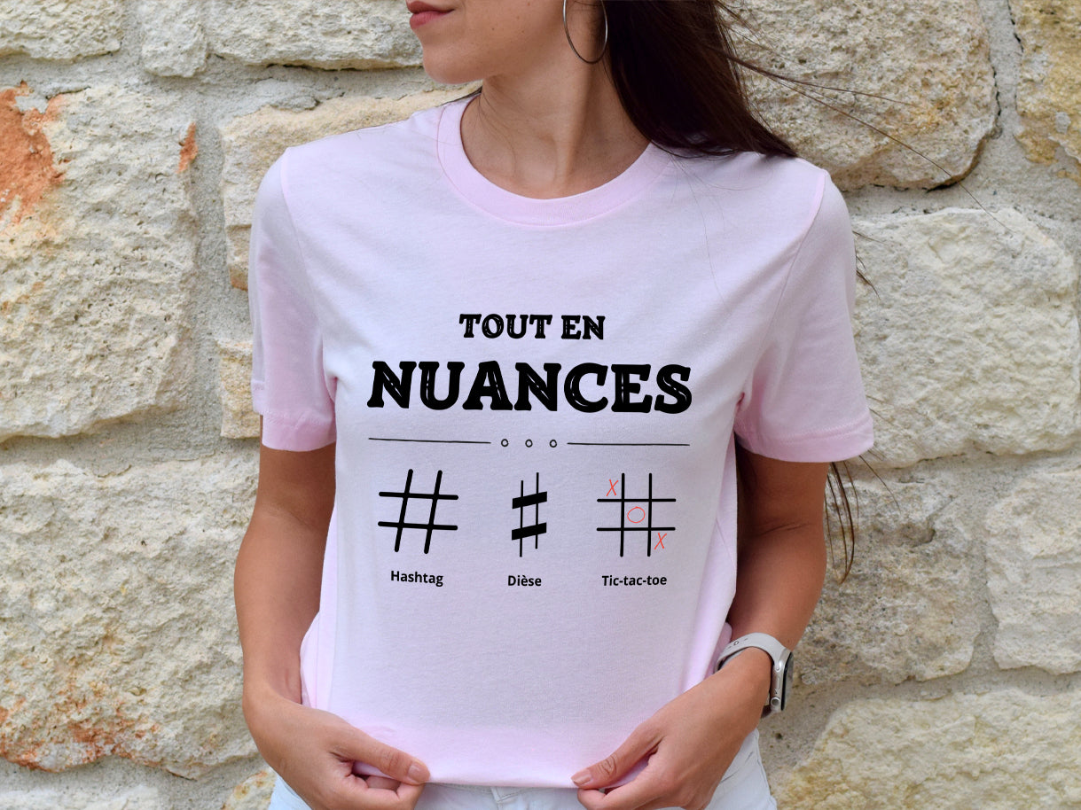 T-shirt - Tout en nuances