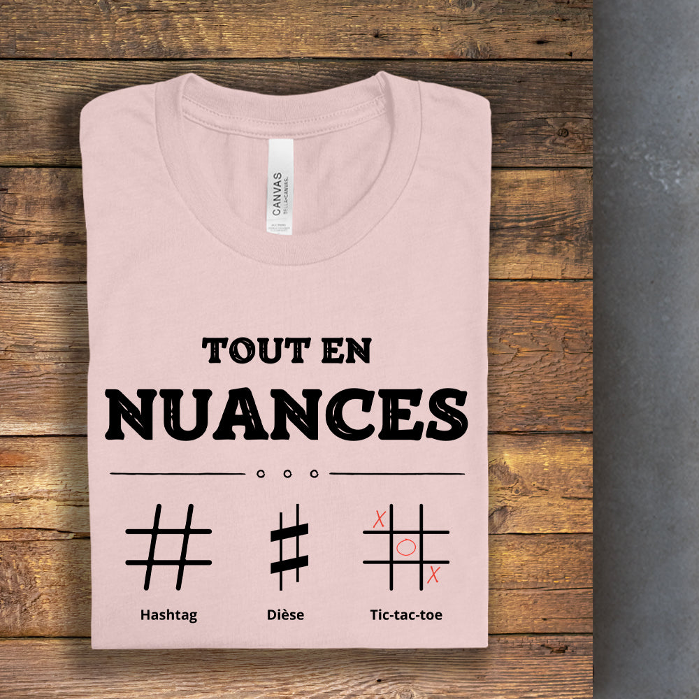 T-shirt - Tout en nuances