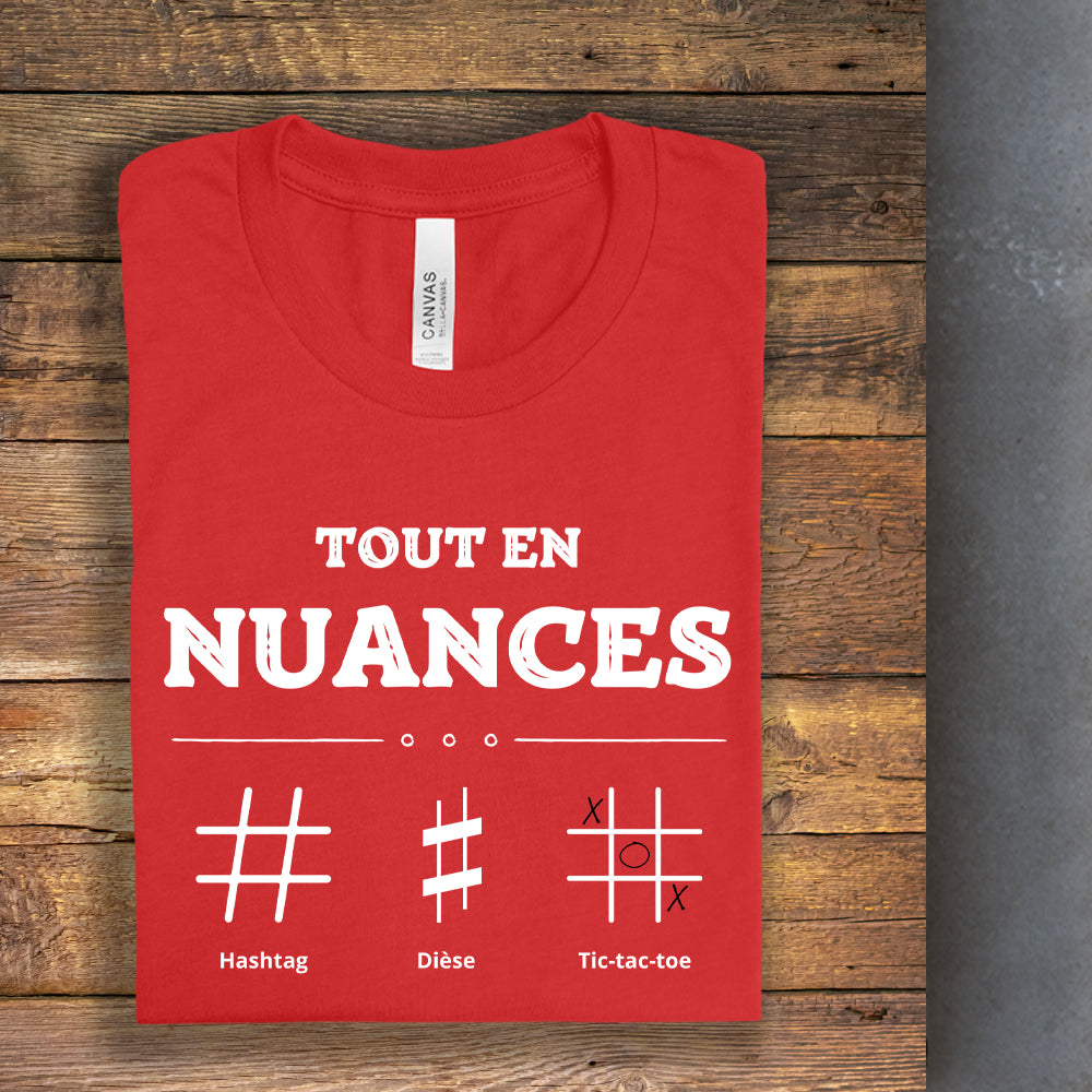 T-shirt - Tout en nuances