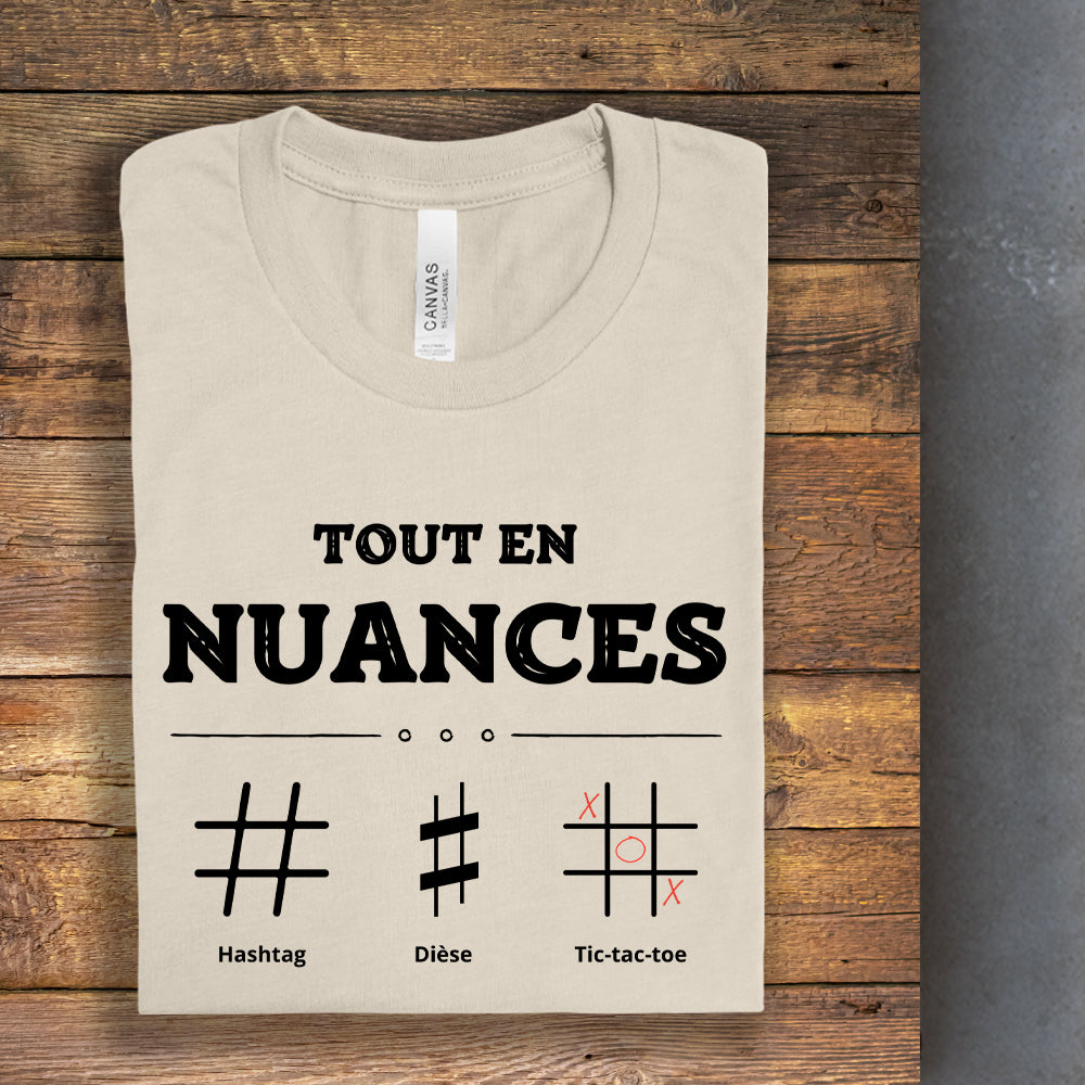 T-shirt - Tout en nuances