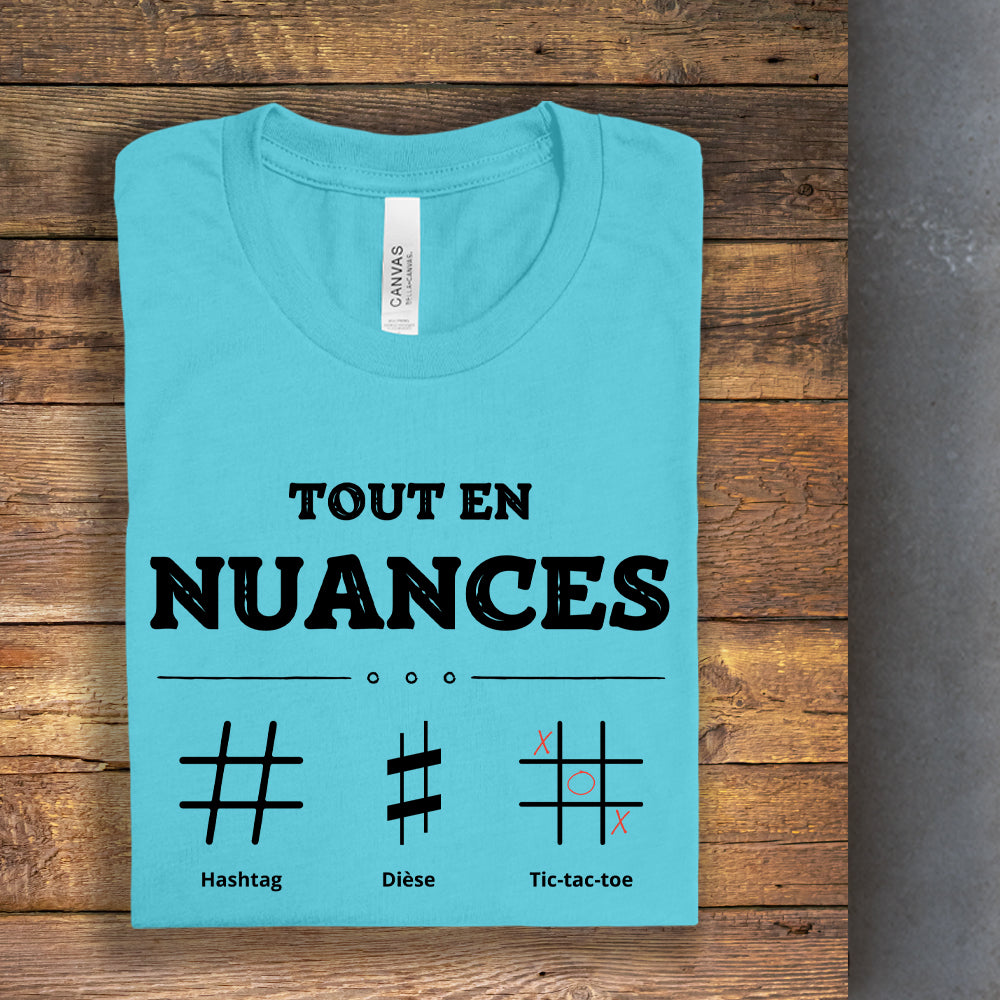 T-shirt - Tout en nuances